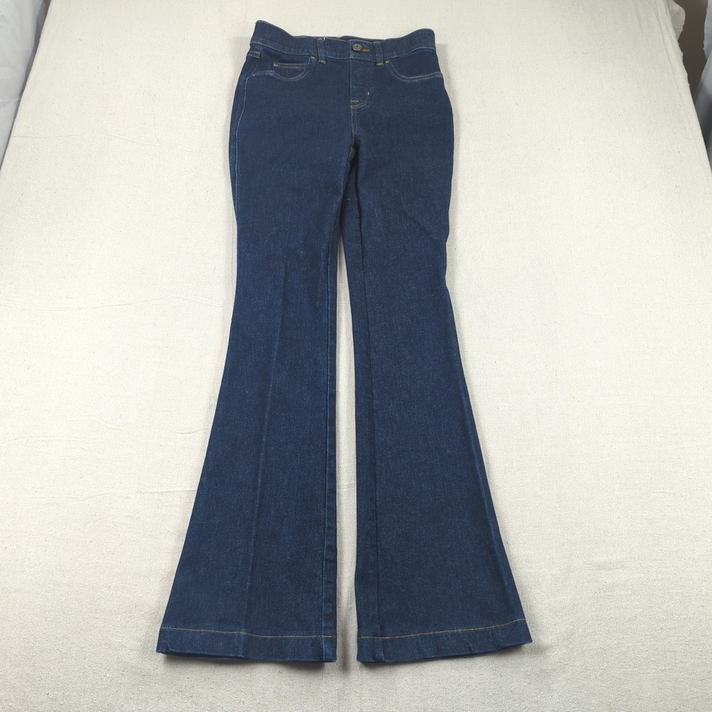 Spanx Jeans Womens Small 27 Blue Boot Cut Western Boho Stretch